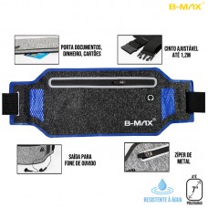 Pochete Esportiva Fitness para Celular até 7" polegadas Resistente à Água BM-F902 B-Max - Azul